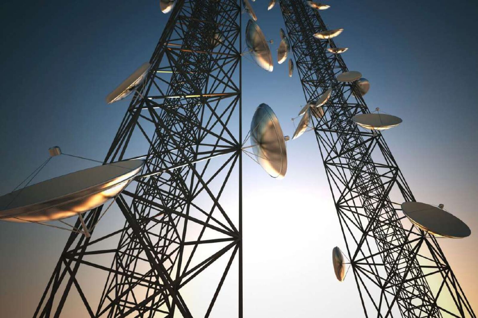 Torre de antenas de radioenlace